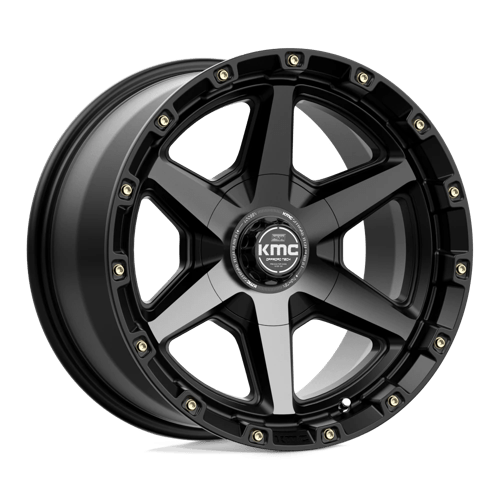 KMC KM101 TEMPO Satin Black W/ Gray Tint 17x9 0 6x135|6x139.7mm 106.1mm