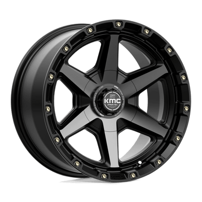 KMC KM101 TEMPO Satin Black W/ Gray Tint 17x9 0 6x135|6x139.7mm 106.1mm