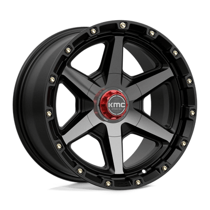 KMC KM101 TEMPO Satin Black W/ Gray Tint 20x9 +18 5x127|5x139.7mm 78.1mm