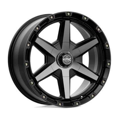 KMC KM101 TEMPO Satin Black W/ Gray Tint 20x9 +18 6x135|6x139.7mm 106.1mm
