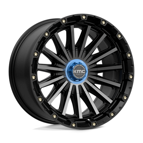 KMC KM102 SIGNAL Satin Black W/ Gray Tint 17x9 -12 6x135|6x139.7mm 106.1mm