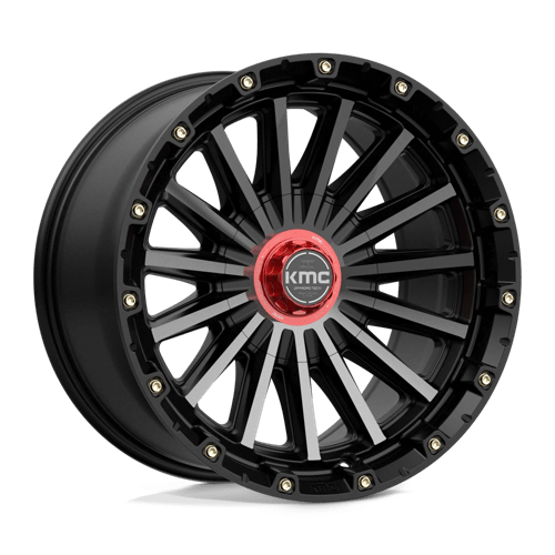 KMC KM102 SIGNAL Satin Black W/ Gray Tint 17x9 -12 6x135|6x139.7mm 106.1mm