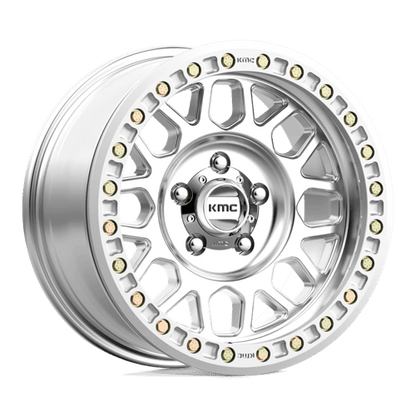 KMC KM234 GRENADE DESERT BEADLOCK Machined 17x8.5 0 Custom 72.6mm