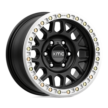 KMC KM234 GRENADE DESERT BEADLOCK Satin Black 17x8.5 0 6x165.1mm 108mm