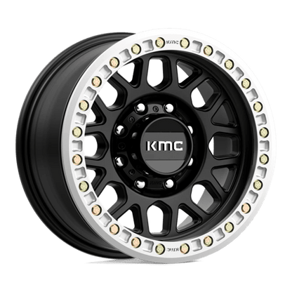 KMC KM234 GRENADE DESERT BEADLOCK Satin Black 17x8.5 0 8x165.1mm 125.1mm