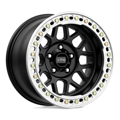 KMC KM235 GRENADE CRAWL BEADLOCK Satin Black 17x9 -38 Custom 108mm