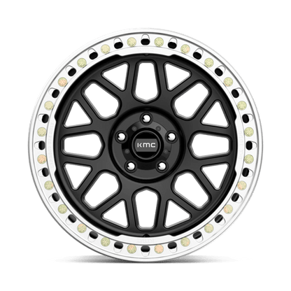 KMC KM235 GRENADE CRAWL BEADLOCK Satin Black 20x10 -48 5x127mm 71.5mm
