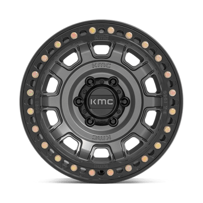 KMC KM236 TANK BEADLOCK Anthracite 17x9 -38 5x127mm 71.5mm