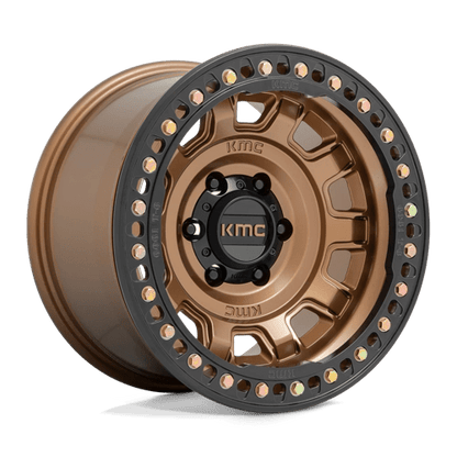 KMC KM236 TANK BEADLOCK Matte Bronze 17x9 -38 5x127mm 71.5mm
