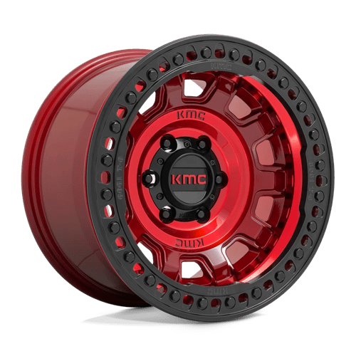 KMC KM236 TANK BEADLOCK Candy Red 17x9 -38 5x127mm 71.5mm