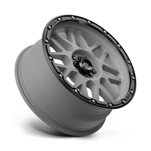 KMC KM535 GRENADE OFF-ROAD Matte Gray W/ Matte Black Lip 20x9 +18 5x127mm 71.5mm