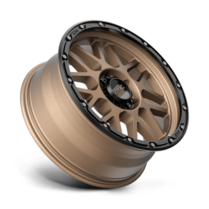 KMC KM535 GRENADE OFF-ROAD Matte Bronze W/ M-black Lip 20x9 +18 6x139.7mm 106.1mm