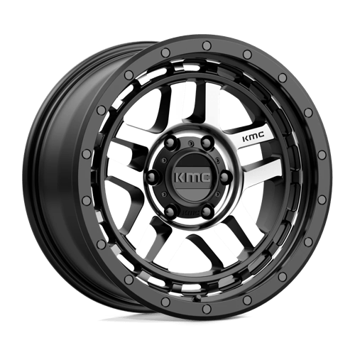 KMC KM540 RECON Satin Black Machined 18x8.5 0 6x135mm 87.1mm
