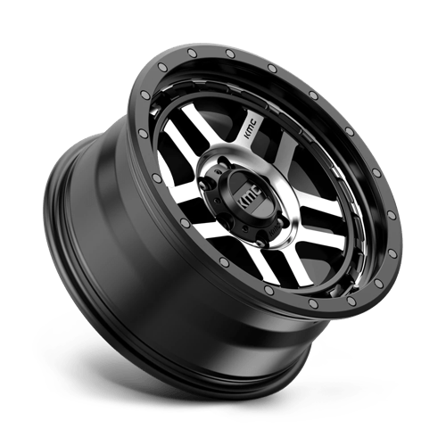 KMC KM540 RECON Satin Black Machined 18x8.5 0 6x135mm 87.1mm