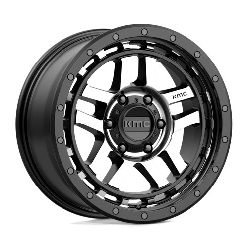 KMC KM540 RECON Satin Black Machined 18x8.5 +18 6x120mm 66.9mm