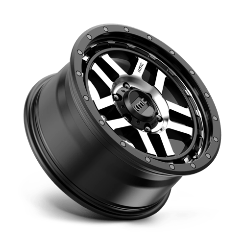 KMC KM540 RECON Satin Black Machined 17x8.5 +18 6x139.7mm 106.1mm