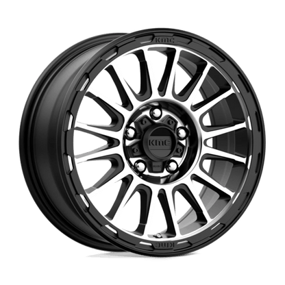 KMC KM542 IMPACT Satin Black Machined 16x7 +30 5x114.3mm 72.6mm