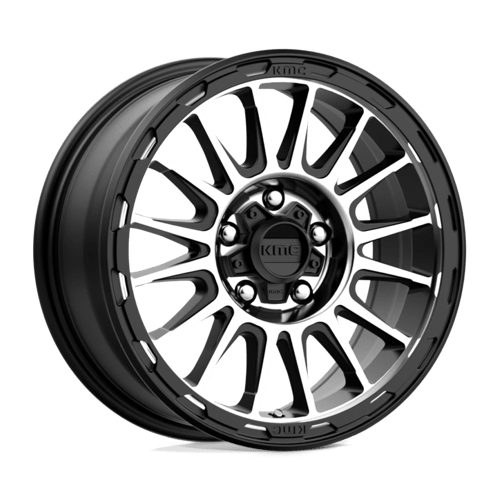 KMC KM542 IMPACT Satin Black Machined 16x7 +30 5x110mm 72.6mm