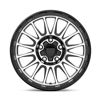 KMC KM542 IMPACT Satin Black Machined 16x8 0 5x150mm 110.1mm