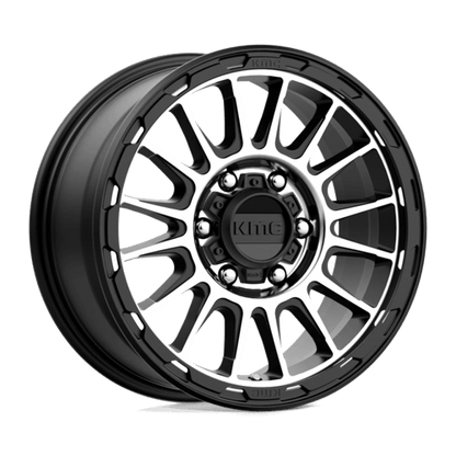 KMC KM542 IMPACT Satin Black Machined 16x8 0 6x139.7mm 106.1mm