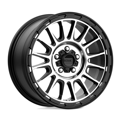 KMC KM542 IMPACT Satin Black Machined 17x8 +35 5x114.3mm 72.6mm