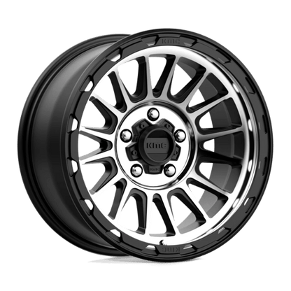 KMC KM542 IMPACT Satin Black Machined 17x8.5 0 5x127mm 71.5mm