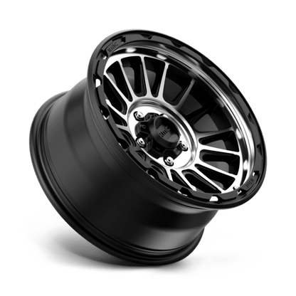 KMC KM542 IMPACT Satin Black Machined 17x8.5 0 5x127mm 71.5mm