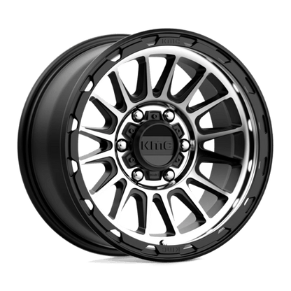 KMC KM542 IMPACT Satin Black Machined 17x8.5 0 6x135mm 87.1mm