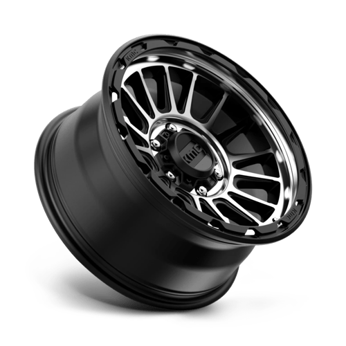 KMC KM542 IMPACT Satin Black Machined 17x8.5 0 6x135mm 87.1mm
