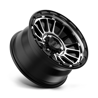 KMC KM542 IMPACT Satin Black Machined 17x8.5 0 6x135mm 87.1mm