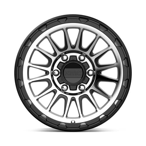 KMC KM542 IMPACT Satin Black Machined 17x8.5 0 6x135mm 87.1mm