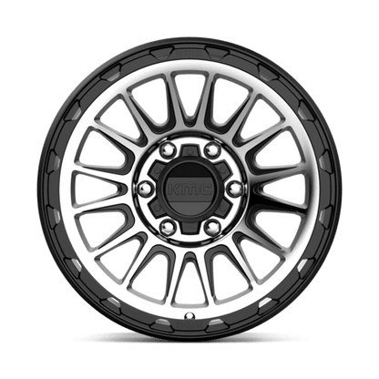 KMC KM542 IMPACT Satin Black Machined 17x8.5 0 6x135mm 87.1mm