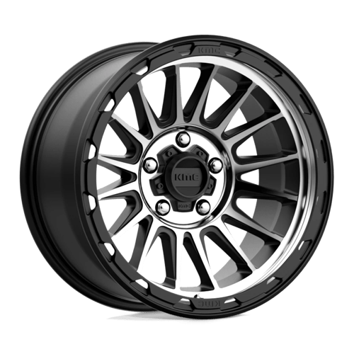 KMC KM542 IMPACT Satin Black Machined 17x9 -12 5x127mm 71.5mm