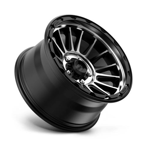 KMC KM542 IMPACT Satin Black Machined 17x9 -12 5x127mm 71.5mm