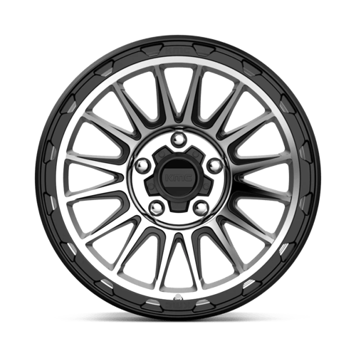 KMC KM542 IMPACT Satin Black Machined 17x9 -12 5x127mm 71.5mm