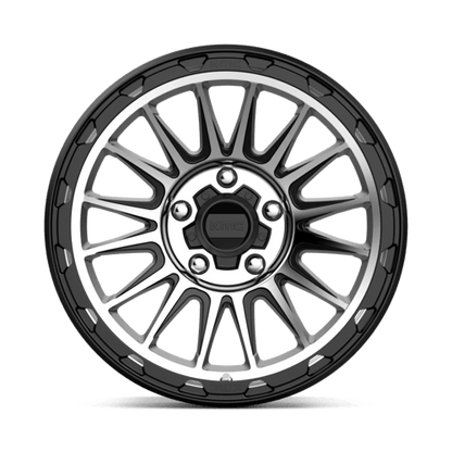 KMC KM542 IMPACT Satin Black Machined 17x9 -12 5x127mm 71.5mm