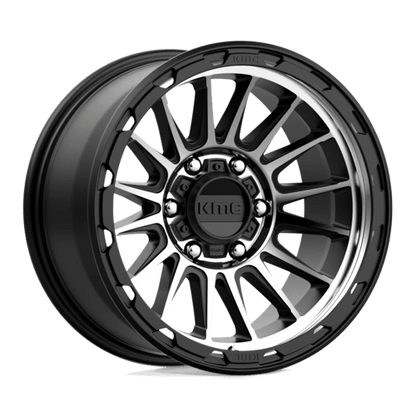 KMC KM542 IMPACT Satin Black Machined 17x9 -12 6x139.7mm 106.1mm