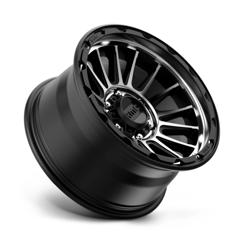 KMC KM542 IMPACT Satin Black Machined 17x9 -12 6x139.7mm 106.1mm