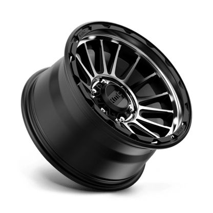 KMC KM542 IMPACT Satin Black Machined 17x9 -12 6x139.7mm 106.1mm