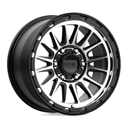 KMC KM542 IMPACT Satin Black Machined 17x9 +18 6x135mm 87.1mm