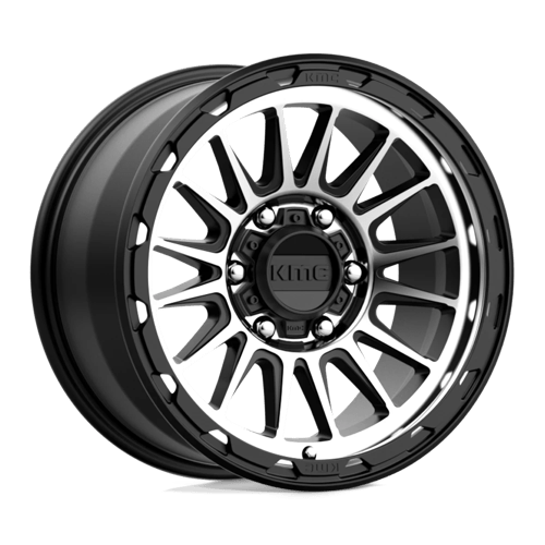KMC KM542 IMPACT Satin Black Machined 17x9 +18 6x139.7mm 106.1mm