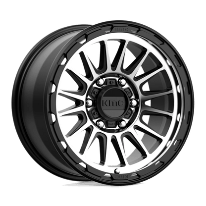 KMC KM542 IMPACT Satin Black Machined 17x9 +18 6x139.7mm 106.1mm