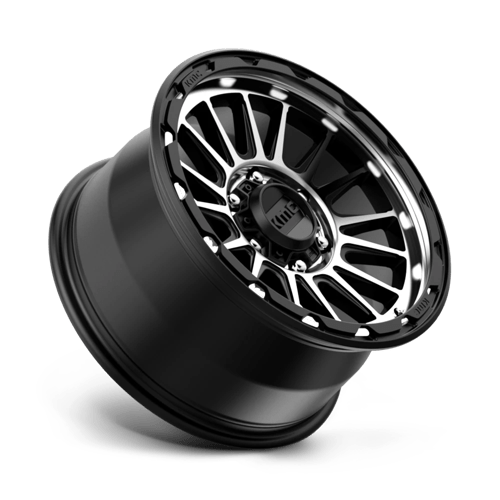 KMC KM542 IMPACT Satin Black Machined 17x9 +18 6x139.7mm 106.1mm