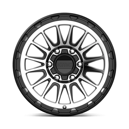 KMC KM542 IMPACT Satin Black Machined 17x9 +18 6x135mm 87.1mm