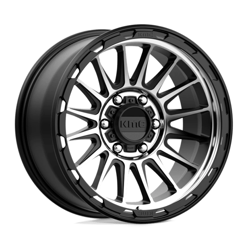 KMC KM542 IMPACT Satin Black Machined 18x9 0 6x139.7mm 106.1mm