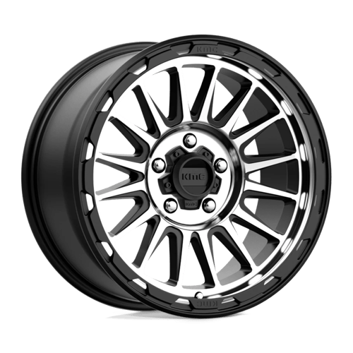 KMC KM542 IMPACT Satin Black Machined 18x9 +18 5x127mm 71.5mm