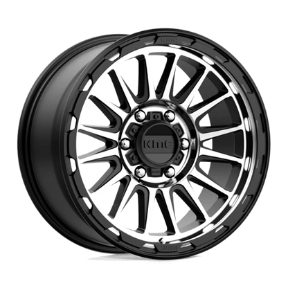 KMC KM542 IMPACT Satin Black Machined 18x9 +18 6x114.3mm 66.1mm
