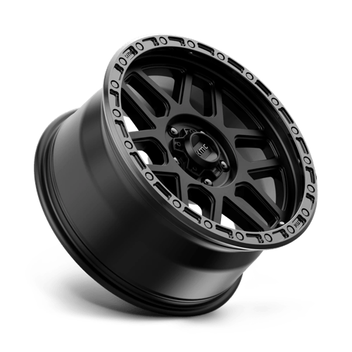 KMC KM544 MESA Satin Black W/ Gloss Black Lip 18x9 +25 5x150mm 110.1mm