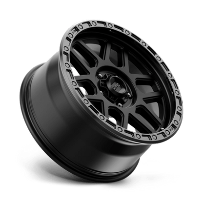 KMC KM544 MESA Satin Black W/ Gloss Black Lip 18x9 +25 5x150mm 110.1mm