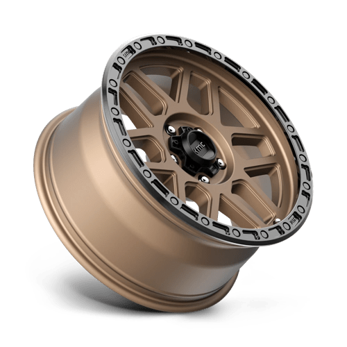 KMC KM544 MESA Matte Bronze W/ Black Lip 17x9 +18 5x127mm 71.5mm